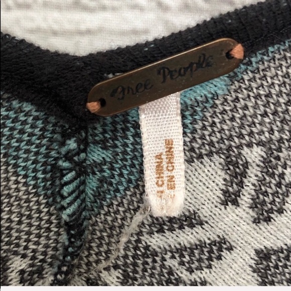 FREE PEOPLE /chevron babydoll tunic top - Picture 3 of 4